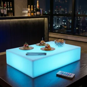 base retangular led rgb — suporte luminoso para elevar sua decoração