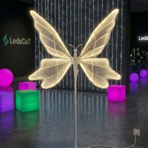 borboleta led grande — arte em luz para cenários que impressionam