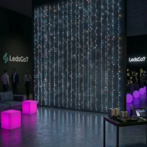 cortina de led 300 lâmpadas — o fundo perfeito para fotos inesquecíveis