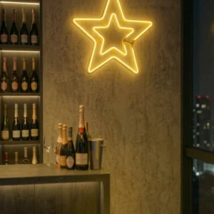estrela em led 50cm — brilho e leveza para seu cenário