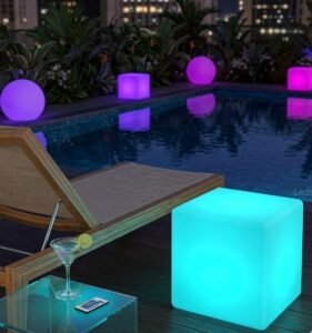 Puff Quadrado LED RGB